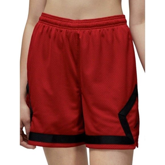 Nike Pants - Nike DO5032-687 Jordan (Her)itage Women Diamond Shorts Gym Red Black Size M  $65